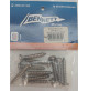 #14 x 1-1/2″ Full Threaded Screw (Upper Hinge Fastener) - Sold in a plastic bag containing 9 pieces - 6BT-50086-02-00 - H1174 - 6BT500860200 - Bennett Marine